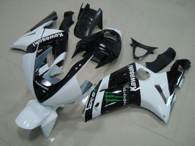 Carénage Moto Kawasaki ZX6R 2003-2004 - Blanc Monster