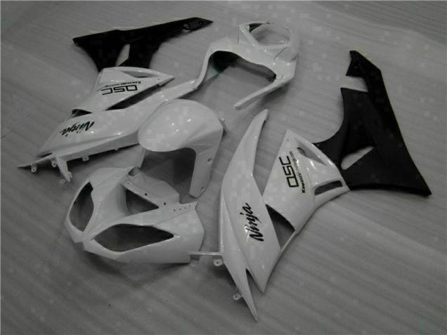 Carénage Moto Kawasaki ZX6R 2009-2012 - Blanc Noir Ninja Carénage Moto Kawasaki ZX6R 2009-2012 - Blanc Noir Ninja