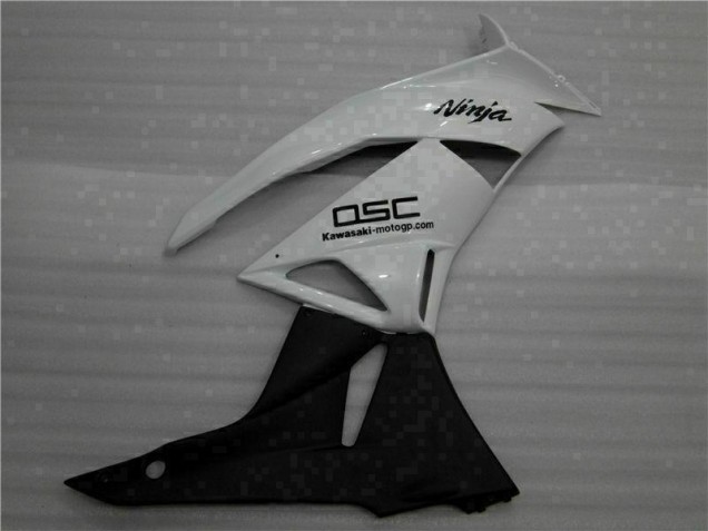 Carénage Moto Kawasaki ZX6R 2009-2012 - Blanc Noir Ninja Carénage Moto Kawasaki ZX6R 2009-2012 - Blanc Noir Ninja