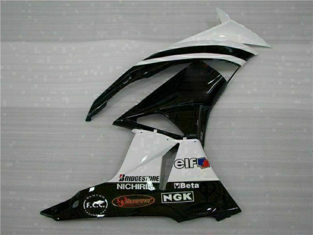 Carénage Moto Kawasaki ZX6R 2009-2012 - Noir Blanc 3M Touch4 Carénage Moto Kawasaki ZX6R 2009-2012 - Noir Blanc 3M Touch4