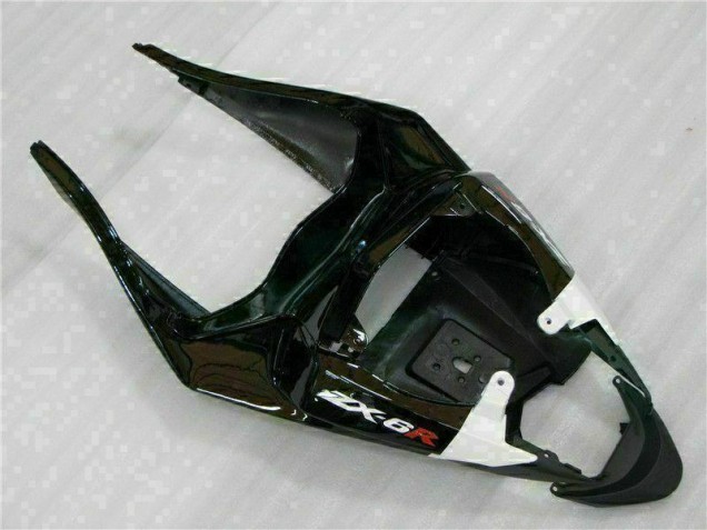 Carénage Moto Kawasaki ZX6R 2009-2012 - Noir Blanc 3M Touch4 Carénage Moto Kawasaki ZX6R 2009-2012 - Noir Blanc 3M Touch4