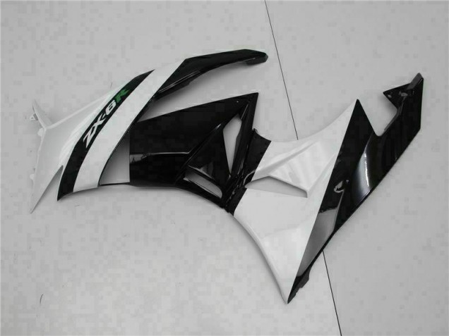 Carénage Moto Kawasaki ZX6R 2009-2012 - Noir Blanc Carénage Moto Kawasaki ZX6R 2009-2012 - Noir Blanc