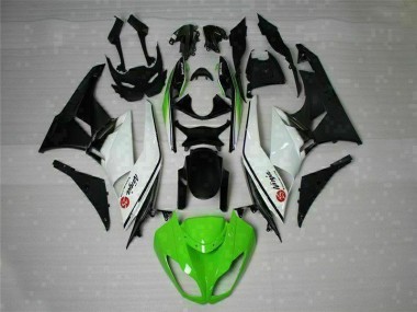 Carénage Moto Kawasaki ZX6R 2009-2012 - Vert Noir Blanc 25