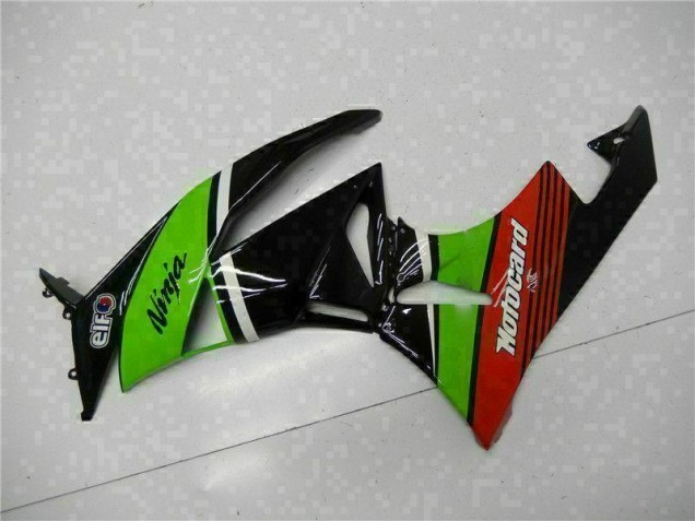 Carénage Moto Kawasaki ZX6R 2009-2012 - Vert Noir Rouge Carénage Moto Kawasaki ZX6R 2009-2012 - Vert Noir Rouge