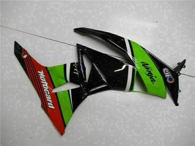 Carénage Moto Kawasaki ZX6R 2009-2012 - Vert Noir Rouge Carénage Moto Kawasaki ZX6R 2009-2012 - Vert Noir Rouge