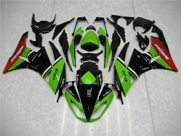 Carénage Moto Kawasaki ZX6R 2009-2012 - Vert Noir Rouge Carénage Moto Kawasaki ZX6R 2009-2012 - Vert Noir Rouge