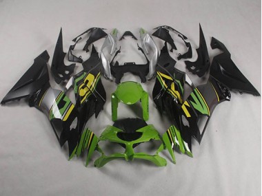 Carénage Moto Kawasaki ZX6R 2019-2023 - Noir Vert