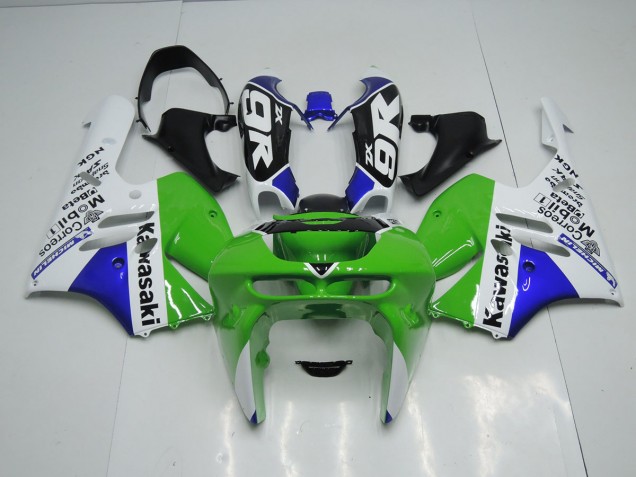 Carénage Moto Kawasaki ZX9R 1994-1997 - Vert Blanc Carénage Moto Kawasaki ZX9R 1994-1997 - Vert Blanc