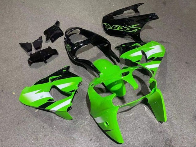 Carénage Moto Kawasaki ZX9R 2000-2001 - Vert Noir Brillant