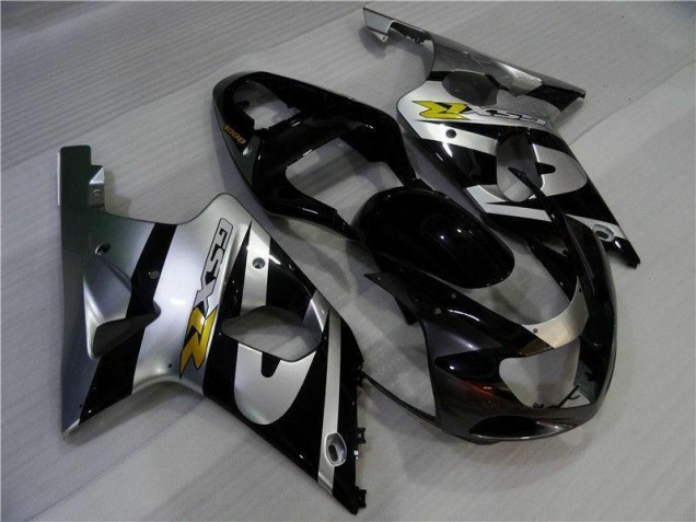 Carénage Moto Suzuki GSXR 1000 K1 2000-2002 - Argent Noir Carénage Moto Suzuki GSXR 1000 K1 2000-2002 - Argent Noir