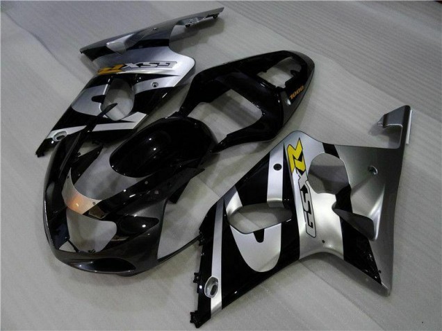 Carénage Moto Suzuki GSXR 1000 K1 2000-2002 - Argent Noir Carénage Moto Suzuki GSXR 1000 K1 2000-2002 - Argent Noir