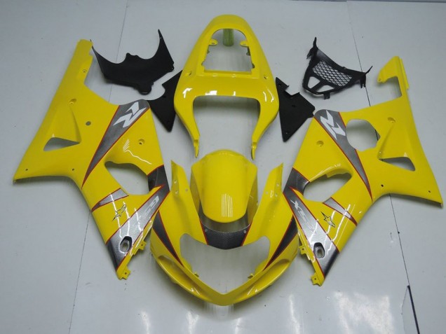 Carénage Moto Suzuki GSXR 1000 K1 2000-2002 - Jaune et Gris Carénage Moto Suzuki GSXR 1000 K1 2000-2002 - Jaune et Gris