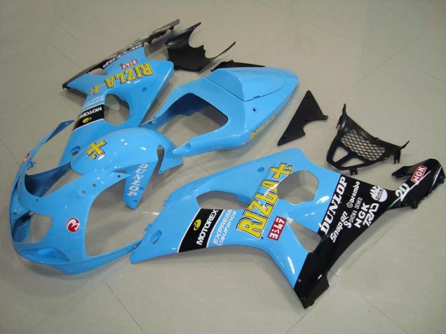 Carénage Moto Suzuki GSXR 1000 K1 2000-2002 - Light Bleu Noir Carénage Moto Suzuki GSXR 1000 K1 2000-2002 - Light Bleu Noir