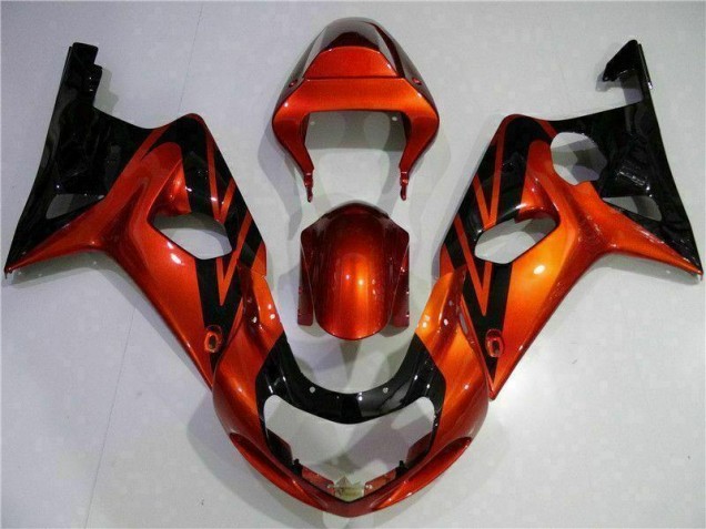 Carénage Moto Suzuki GSXR 1000 K1 2000-2002 - Orange Noir Carénage Moto Suzuki GSXR 1000 K1 2000-2002 - Orange Noir