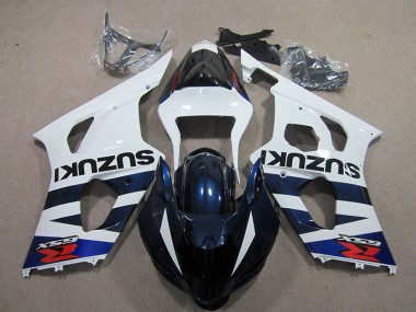Carénage Moto Suzuki GSXR 1000 K3 2003-2004 - Blanc Bleu Noir Décalque