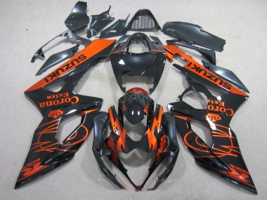 Carénage Moto Suzuki GSXR 1000 K5 2005-2006 - Noir Orange Corona Extra