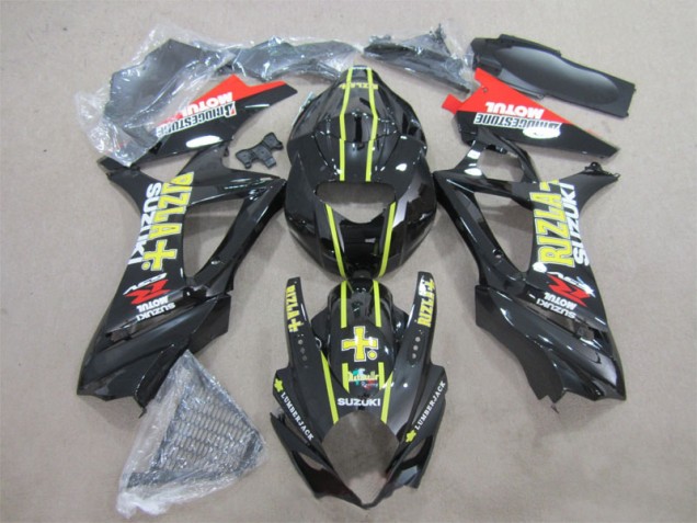 Carénage Moto Suzuki GSXR 1000 K7 2007-2008 - Noir Jaune Rizla Carénage Moto Suzuki GSXR 1000 K7 2007-2008 - Noir Jaune Rizla