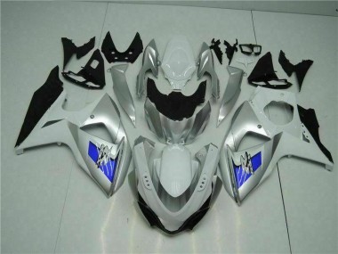 Carénage Moto Suzuki GSXR 1000 K9 2009-2016 - Argent Blanc