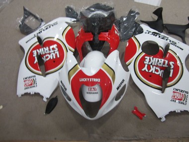 Carénage Moto Suzuki GSXR 1300 Hayabusa 1996-2007 - Blanc Lucky Strike Motul