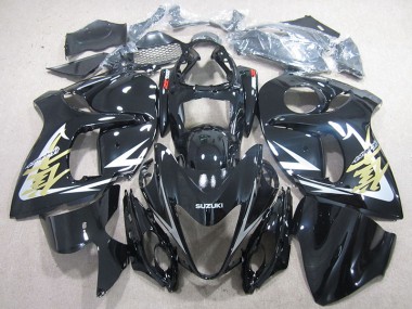Carénage Moto Suzuki GSXR 1300 Hayabusa 2008-2019 - Noir Or Décalque