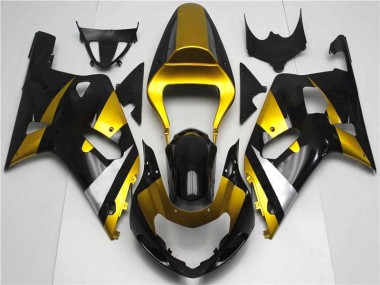 Carénage Moto Suzuki GSXR 600 / 750 K1 K2 K3 2001-2003 - Or Noir