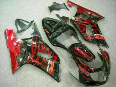Carénage Moto Suzuki GSXR 600 / 750 K1 K2 K3 2001-2003 - Rouge Noir