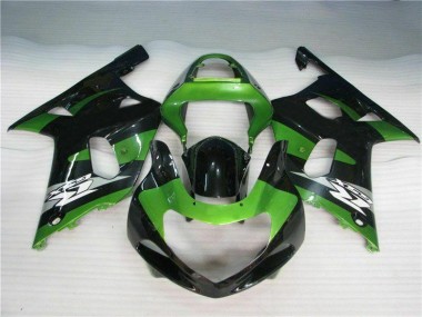 Carénage Moto Suzuki GSXR 600 / 750 K1 K2 K3 2001-2003 - Vert Noir