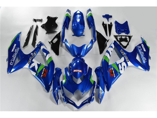 Carénage Moto Suzuki GSXR 600 / 750 K8 2008-2010 - Bleu Blanc Vert Carénage Moto Suzuki GSXR 600 / 750 K8 2008-2010 - Bleu Blanc Vert
