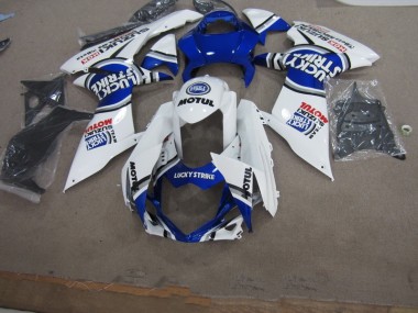 Carénage Moto Suzuki GSXR 600 K11 2011-2024 - Bleu Blanc Lucky Strike Motul