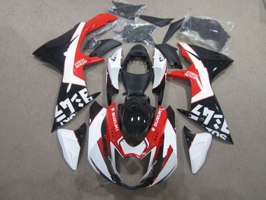 Carénage Moto Suzuki GSXR 600 K11 2011-2024 - Noir Rouge Blanc