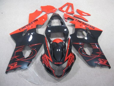 Carénage Moto Suzuki GSXR 600 K4 2004-2005 - Noir Rouge