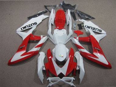 Carénage Moto Suzuki GSXR 600 K8 2008-2010 - Blanc Rouge