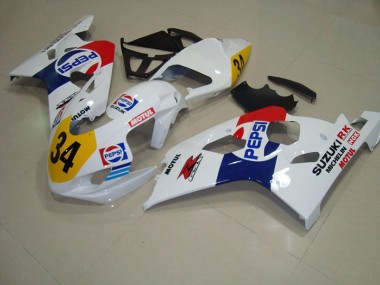 Carénage Moto Suzuki GSXR 750 K4 2004-2005 - Blanc Bleu Pepsi 34