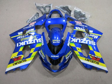 Carénage Moto Suzuki GSXR 750 K4 2004-2005 - Bleu Telefunica Movistar Motul