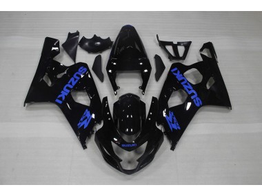 Carénage Moto Suzuki GSXR 750 K4 2004-2005 - Noir Bleu Décalque