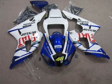 Carénage Moto Yamaha R1 1998-1999 - Bleu Blanc Motul Dunlop 46
