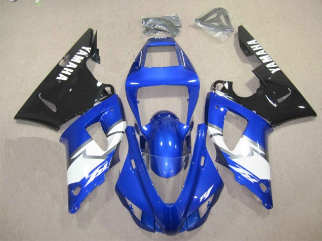 Carénage Moto Yamaha R1 1998-1999 - Bleu Noir Blanc Décalque Carénage Moto Yamaha R1 1998-1999 - Bleu Noir Blanc Décalque