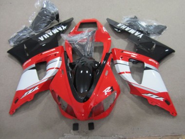 Carénage Moto Yamaha R1 1998-1999 - Noir Rouge Blanc Décalque