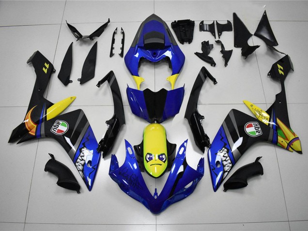 Carénage Moto Yamaha R1 2007-2008 - Bleu Requin