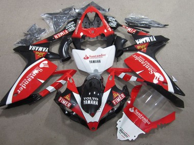 Carénage Moto Yamaha R1 2007-2008 - Noir Rouge Blanc Santander