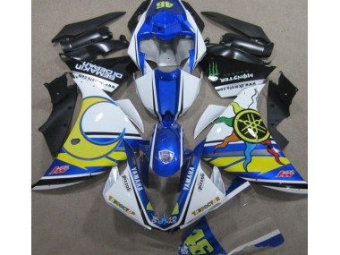 Carénage Moto Yamaha R1 2009-2011 - Bleu Blanc Jaune 46