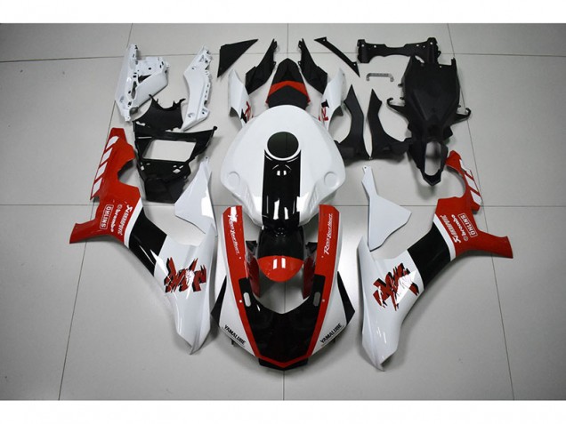 Carénage Moto Yamaha R1 2015-2019 - Blanc Rouge Noir