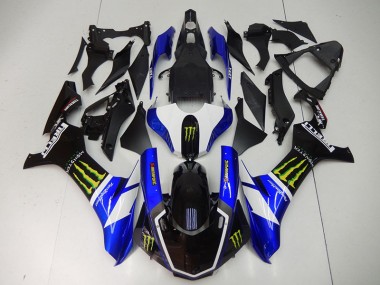 Carénage Moto Yamaha R1 2015-2019 - Bleu Noir Monster