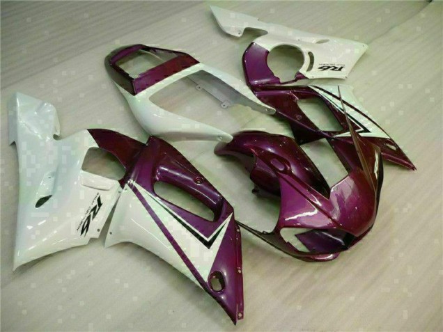 Carénage Moto Yamaha R6 1998-2002 - Violet Blanc Carénage Moto Yamaha R6 1998-2002 - Violet Blanc