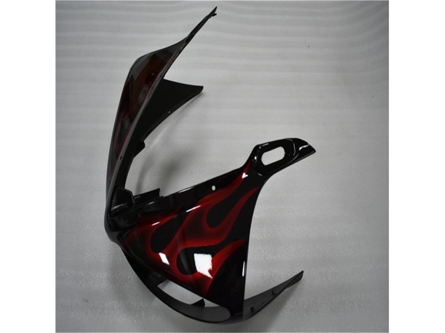 Carénage Moto Yamaha R6 2003-2005 - Noir Rouge Flamme Carénage Moto Yamaha R6 2003-2005 - Noir Rouge Flamme