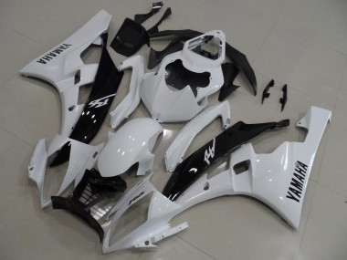 Carénage Moto Yamaha R6 2006-2007 - Blanc et Noir