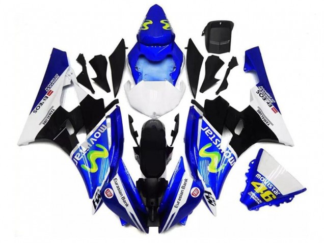 Carénage Moto Yamaha R6 2006-2007 - Bleu Noir Blanc Carénage Moto Yamaha R6 2006-2007 - Bleu Noir Blanc