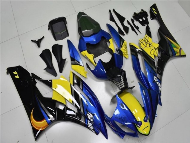 Carénage Moto Yamaha R6 2006-2007 - Bleu Requin Carénage Moto Yamaha R6 2006-2007 - Bleu Requin