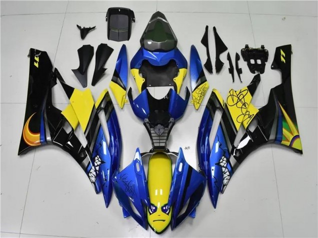Carénage Moto Yamaha R6 2006-2007 - Bleu Requin Carénage Moto Yamaha R6 2006-2007 - Bleu Requin