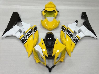 Carénage Moto Yamaha R6 2006-2007 - Jaune Blanc Noir